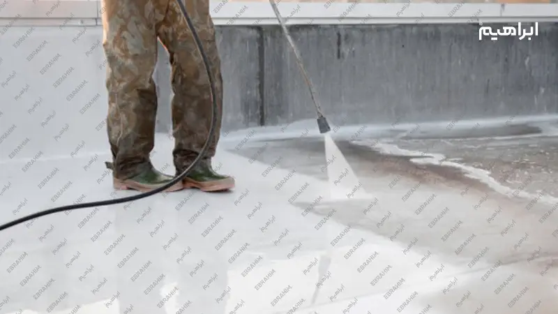 نظافت استخر با واترجت