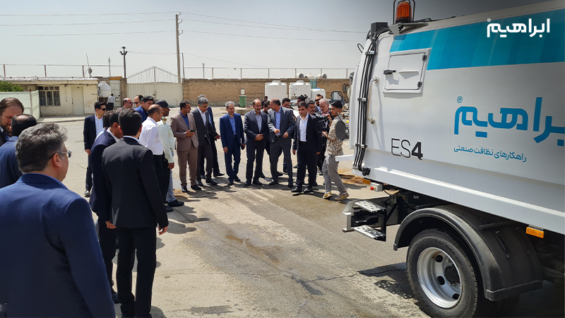 خط تولید جاروی شهری شرکت ابراهیم