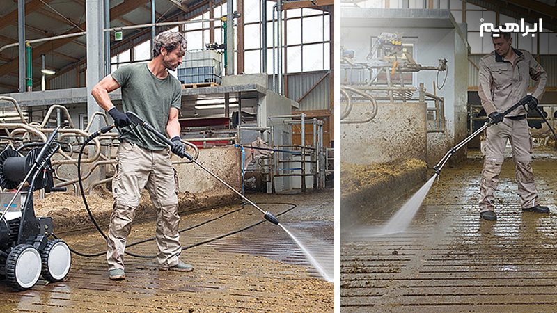 نظافت سالن مرغداری