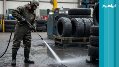 نظافت کارخانه لاستیک سازی