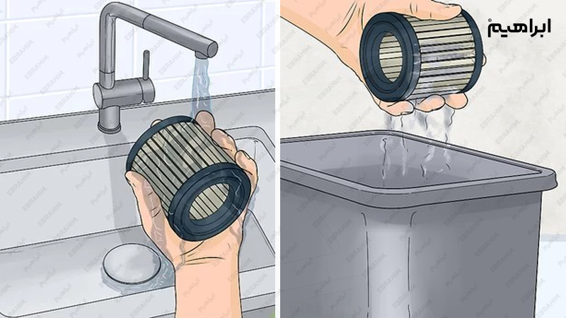 روش شستشوی فیلتر هپا جاروبرقی قابل شستشو