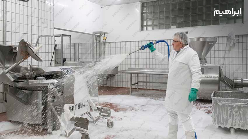 شستشوی کارخانه آرایشی بهداشتی با واترجت صنعتی