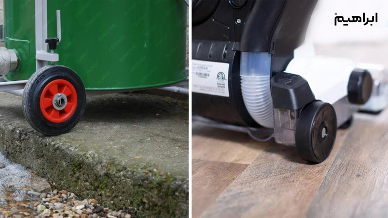 نگهداری جاروی صنعتی قسمت چرخ