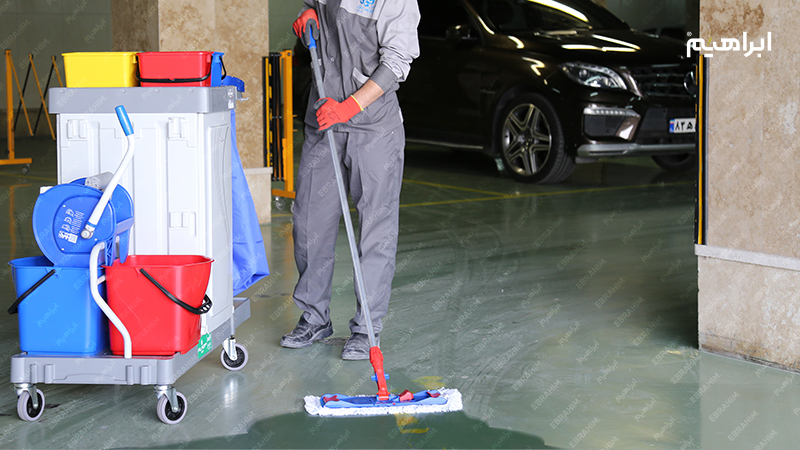 کارکرد ترولی در نظافت آپارتمان 