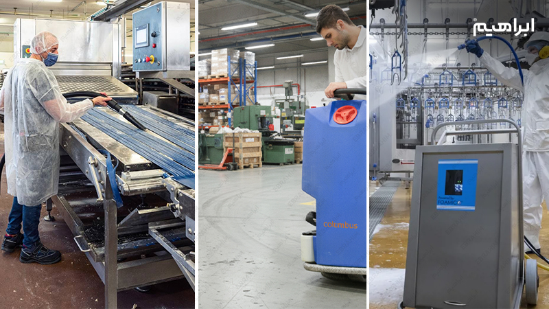 نظافت سالن تولید