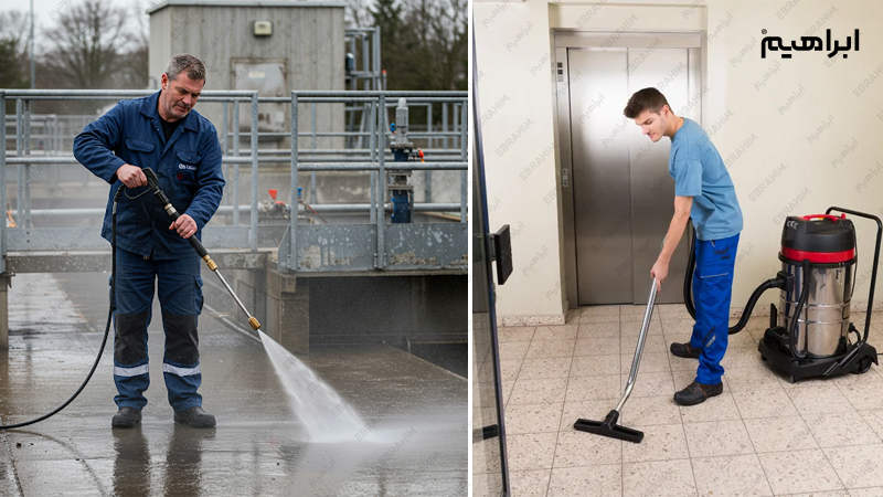 عملکرد مکنده صنعتی در نظافت مرکز تصفیه