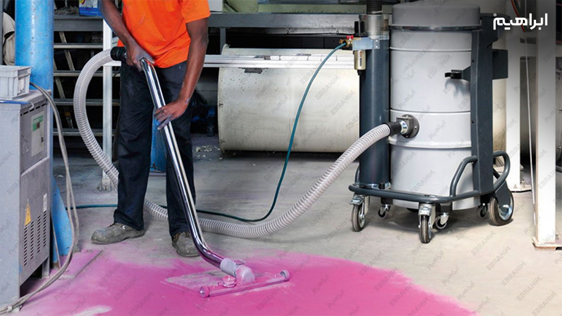 جاروبرقی صنعتی سه موتوره