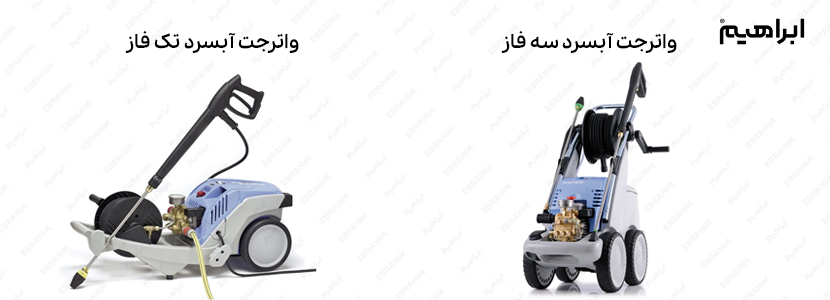 واترجت آب سرد تک فاز و سه فاز