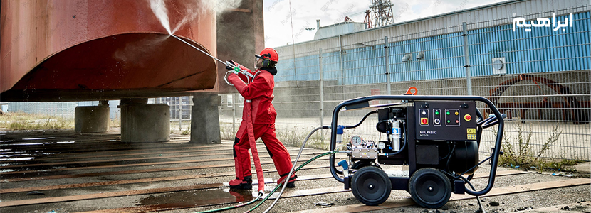 جت واش صنعتی آب گرم