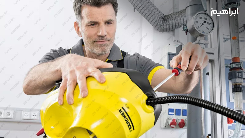 نگهداری و تعمیر جاروبرقی صنعتی کارچر Karcher