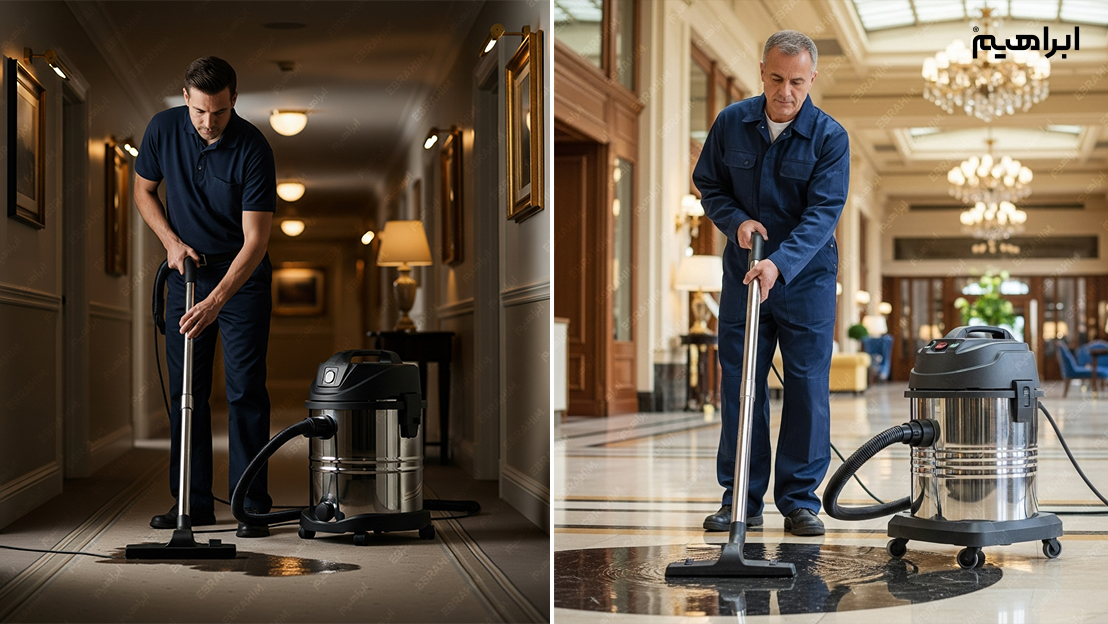 جاروبرقی تر و خشک هتلی