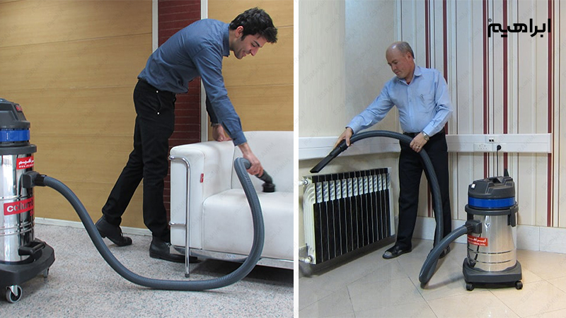 نظافت اداره با جاروبرقی صنعتی