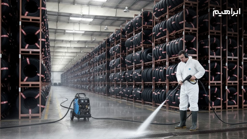 شستشوی کارخانه لاستیک سازی