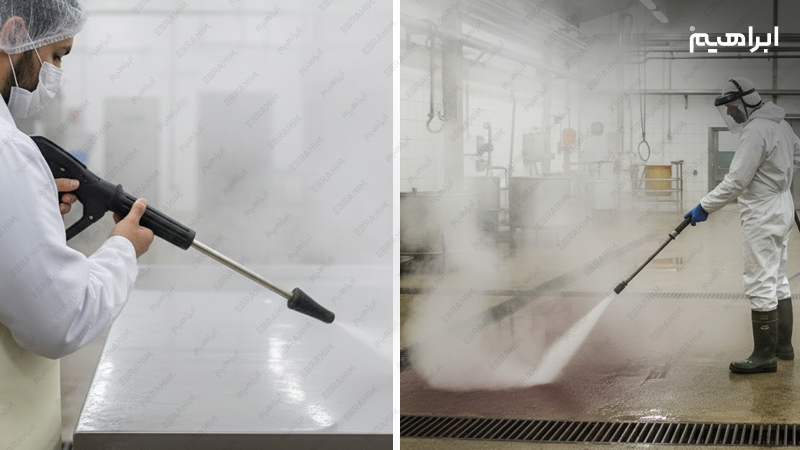 بخارشوی صنعتی در ضدعفونی کشتارگاه