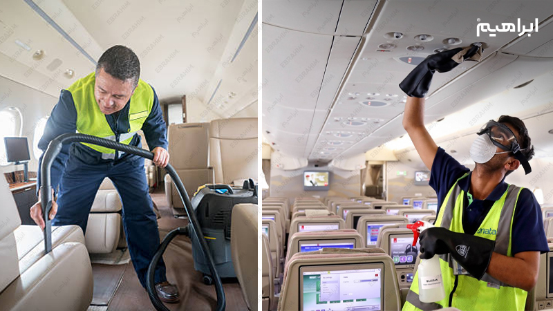نظافت عمیق هواپیما