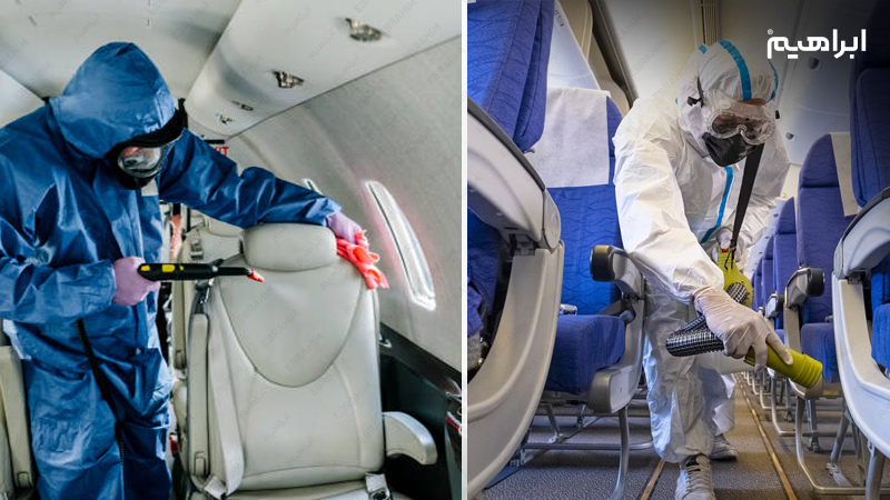 موکت شوی صنعتی در نظافت هواپیما