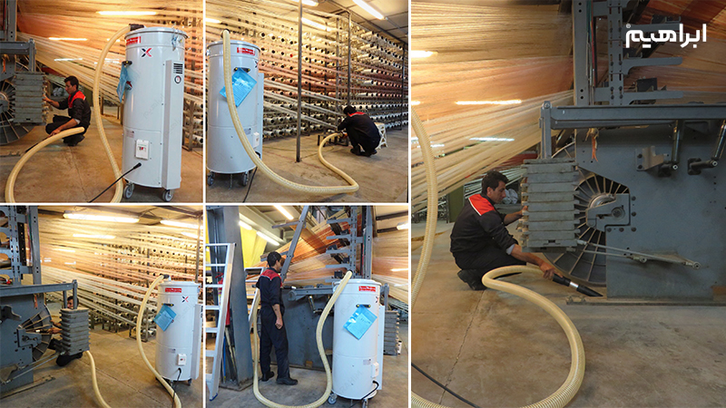 جاروبرقی صنعتی در نظافت نساجی