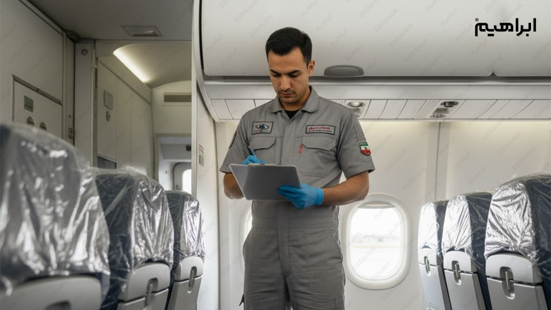 چک لیست نظافت هواپیما