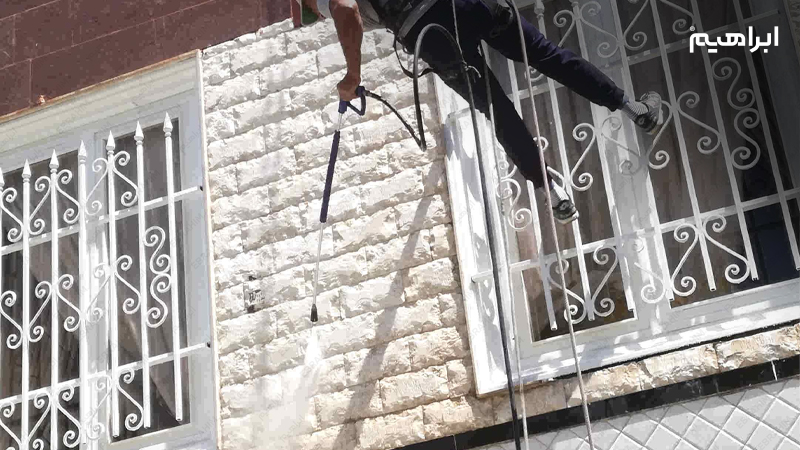 شستن نمای ساختمان