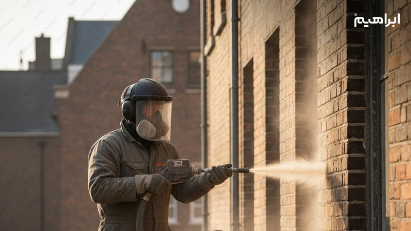 نماشویی با واتر سندبلاست