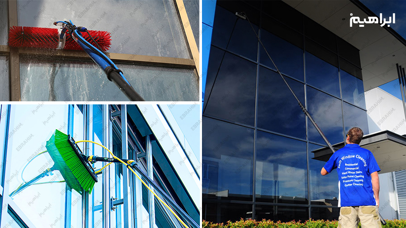  تجهیزات نماشویی بدون داربست ساختمان