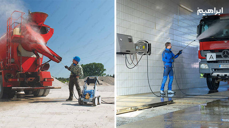 کارواش ماشین سنگین با واترجت صنعتی