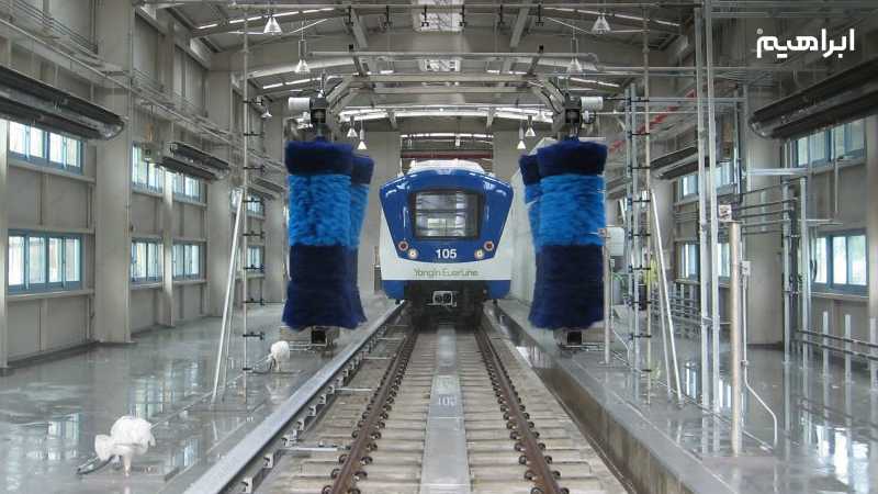 شستشوی بدنه قطار و واگن های مترو 