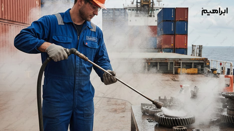 تجهیزات مکانیزه شست و شوی کشتی