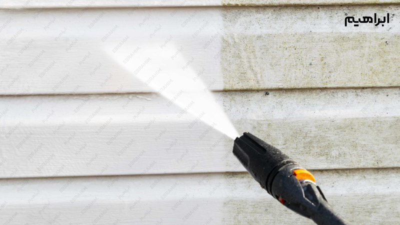 شستشوی دیوار ساختمان با واترجت صنعتی