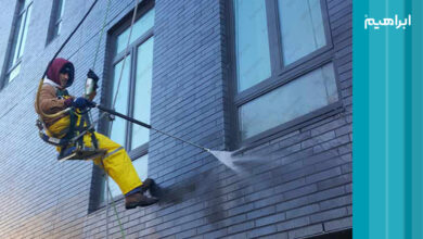 نماشویی ساختمان بدون داربست