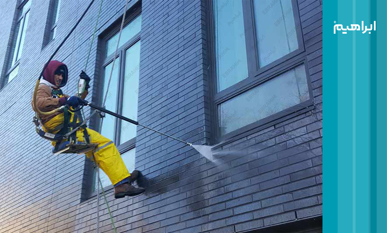 نماشویی ساختمان بدون داربست