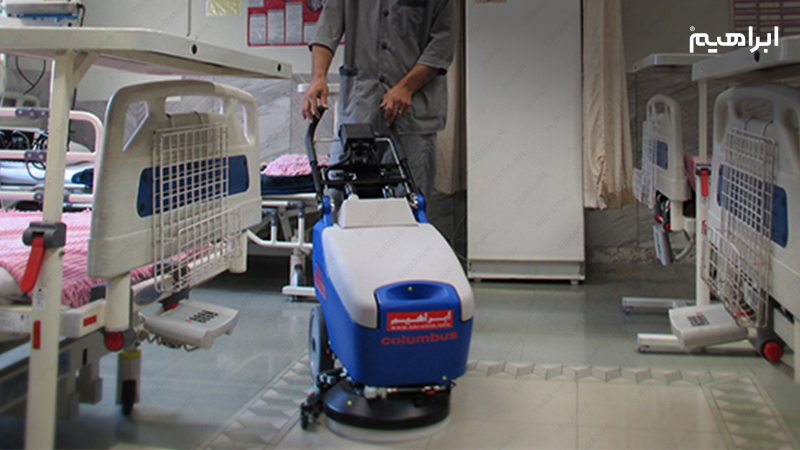 اسکرابر صنعتی در ضدعفونی کف