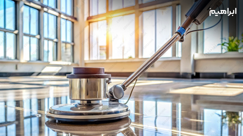 پولیشر صنعتی در نظافت ساختمان مسکونی