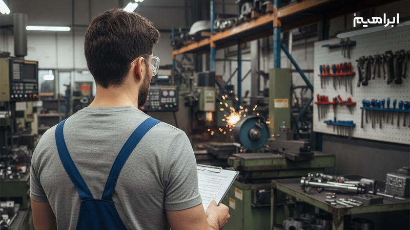 چک لیست نظافت کارگاه فلز کاری و ماشین کاری