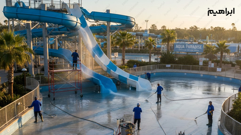 تجهیزات شستشوی پارک آبی