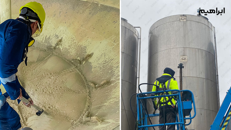 دستورالعمل شستشوی مخزن بتنی