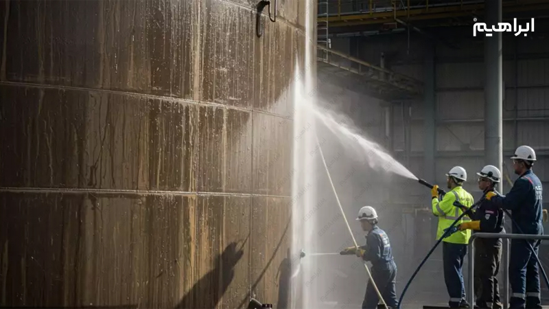 نظافت و شستشوی مخازن صنعتی