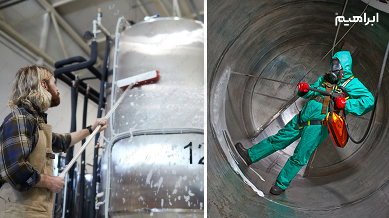دستورالعمل شست و شوی مخزن فلزی