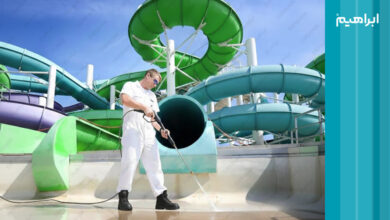 نظافت پارک آبی