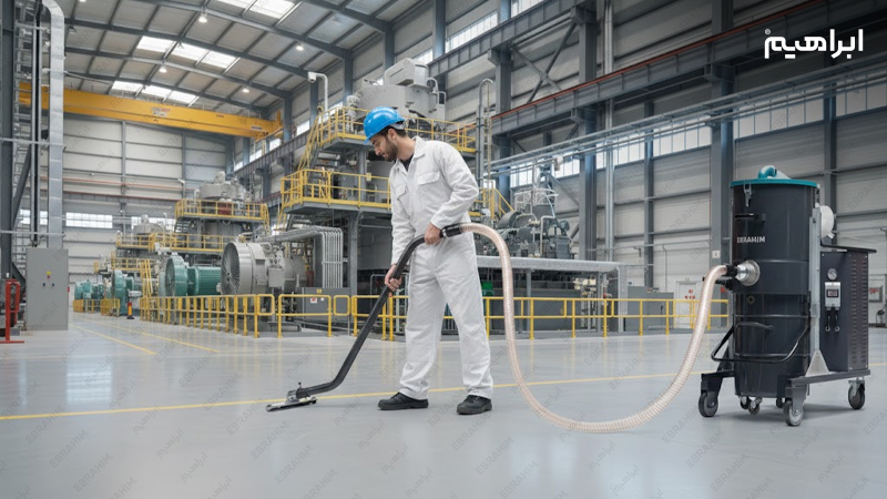 نظافت محوطه مرکز تولید برق