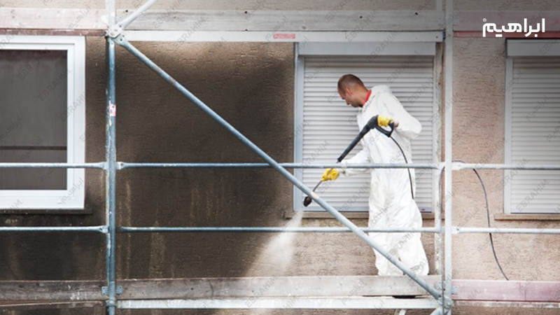 واترسندبلاست در نظافت و شستشوی برج