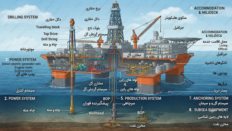 نظافت سکوی نفتی