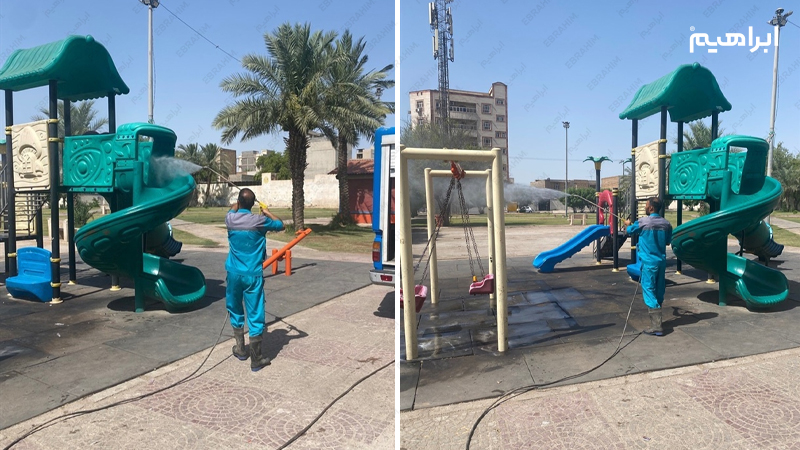 نظافت فضای سبز شهری
