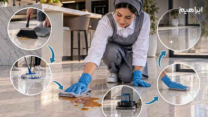 تمیز کردن سرامیک سفید