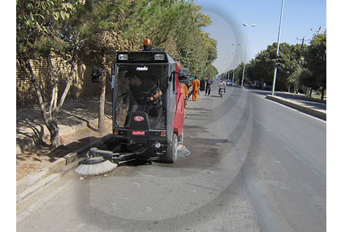 Cleaning Surfaces of the City by Using Street Sweeper