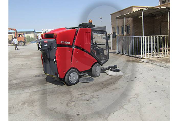 Cleaning Surfaces of the Storages with the Street Sweeper