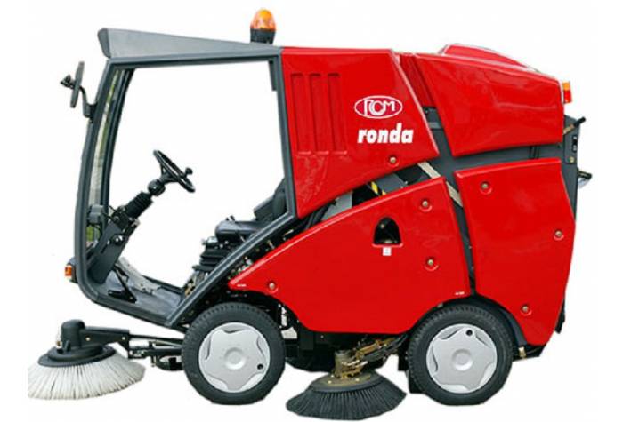 Sideview of street sweeper-Ronda