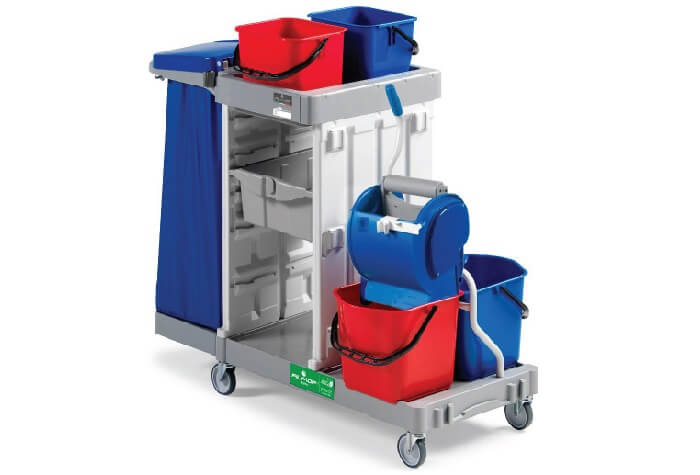 MULTIPURPOSE TROLLEY ALPHA 5107 with press wringer