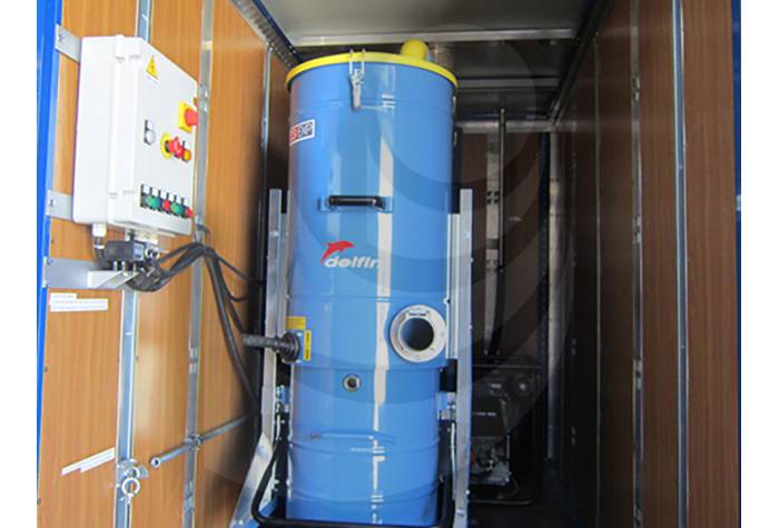 مکنده مجهز به سیستم مجهز انتقال دستگاه 