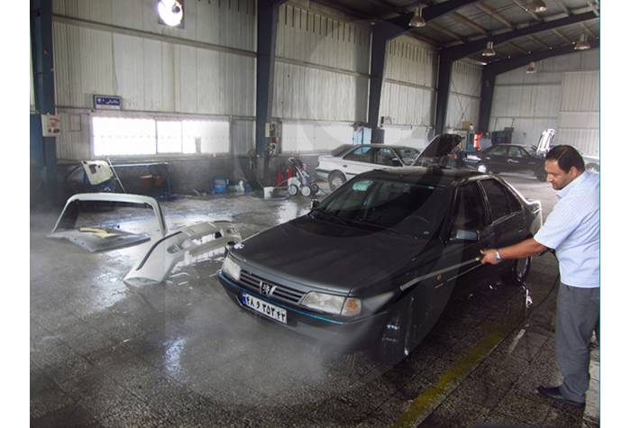 Washing car with water jet W 13/250
